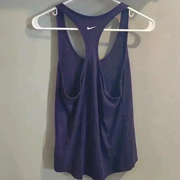 The Nike Tee purple racer back athletic cut women's large tank top - Picture 4 of 4